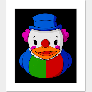 Clown Rubber Duck Posters and Art